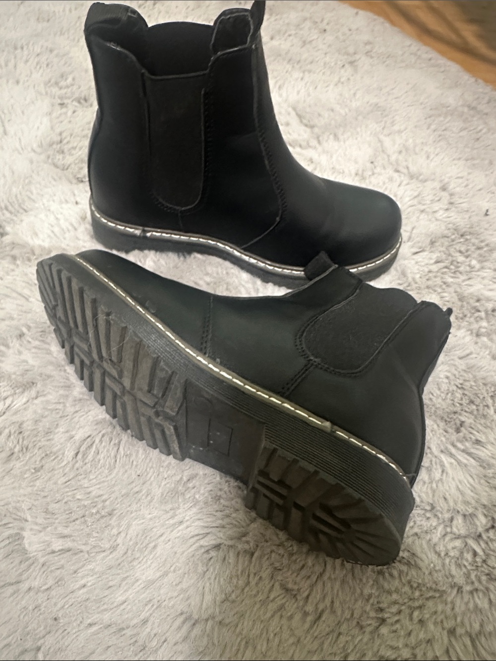 Kids Black Chelsea Boots - Classic Slip-On Style
